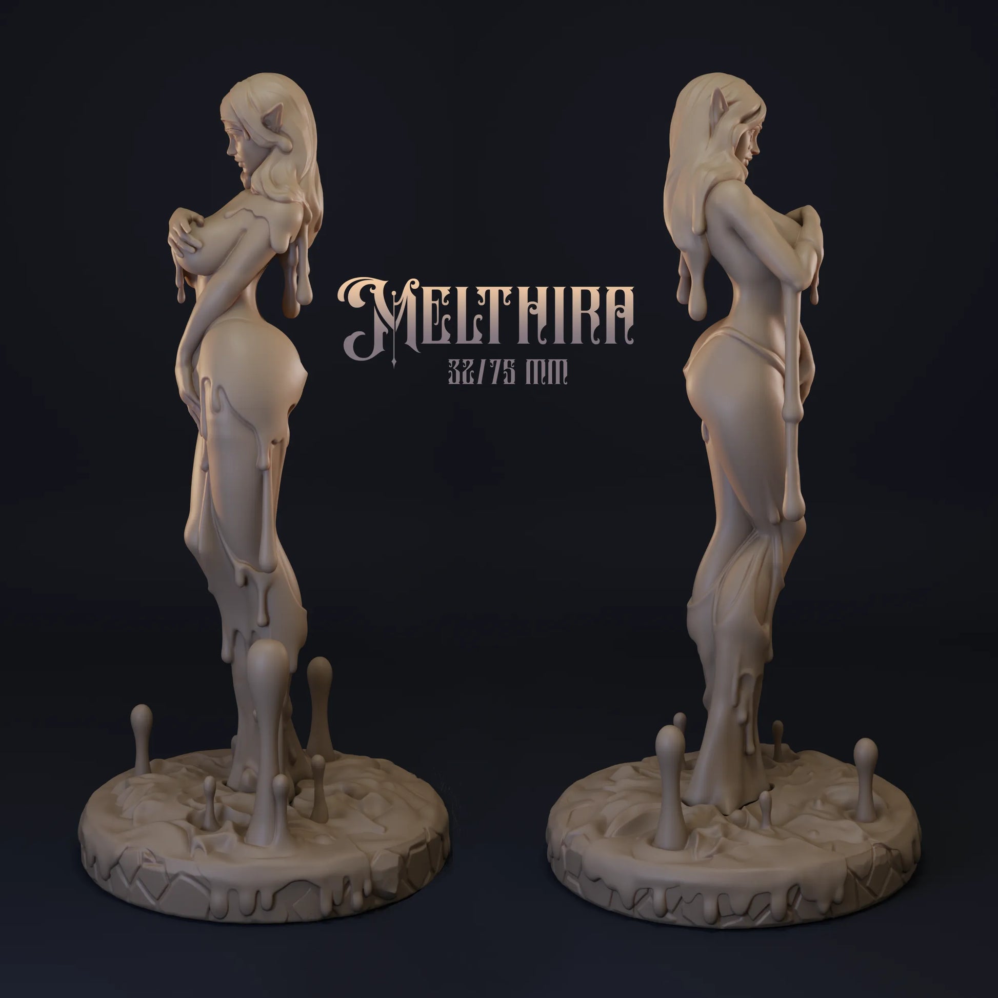 Melthira | Tabletop or Display Scale | D&D TTRPG Fantasy Miniature | Dungeons and Maidens