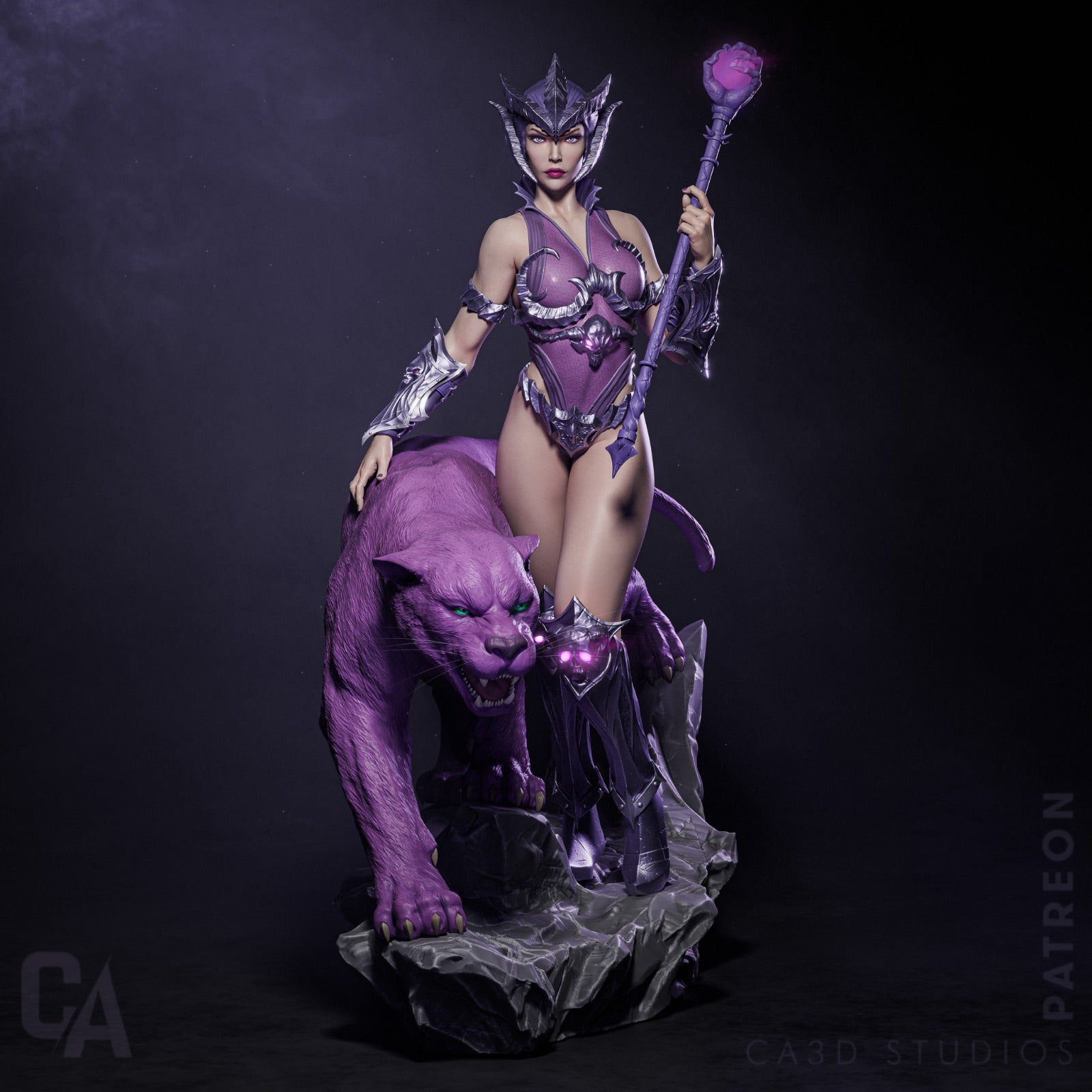 1:12 Mistress of the Hidden Arts | 3D Printed Resin Garage Kit Figure | CA 3D Studios