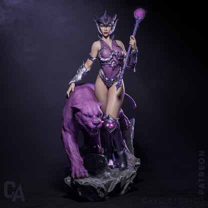 1:12 Mistress of the Hidden Arts | 3D Printed Resin Garage Kit Figure | CA 3D Studios