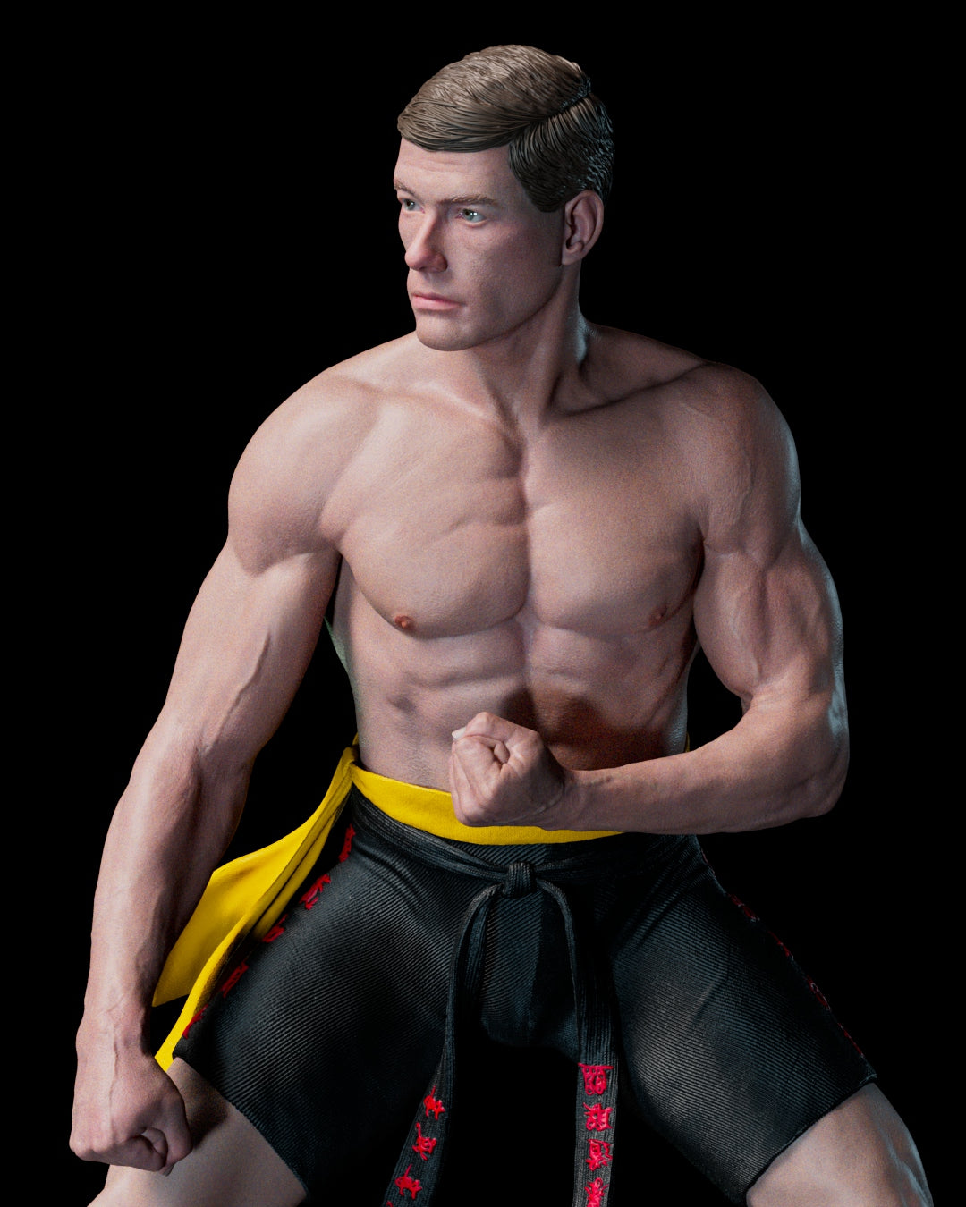 1:12 Underground Tournament Fighter | 3D Printed Resin Garage Kit Figure | CA 3D Studios