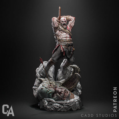 1:12 War God | 3D Printed Resin Garage Kit Figure | CA 3D Studios