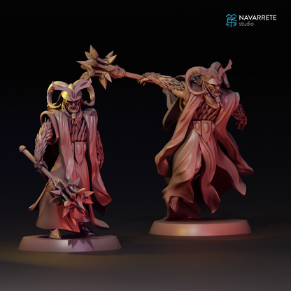 Detailed Tattles Told 3D Oriental King tabletop gaming miniature from Navarrete Studio, featuring intricate design and vibrant details.