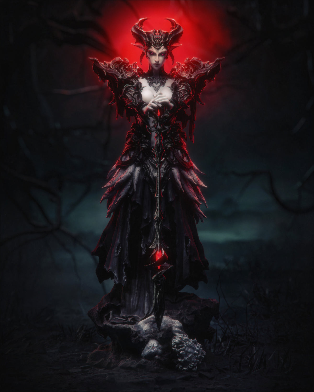 1:12 La Gran Matriarca del Inframundo | Figura en kit de resina impresa en 3D | CA 3D Studios