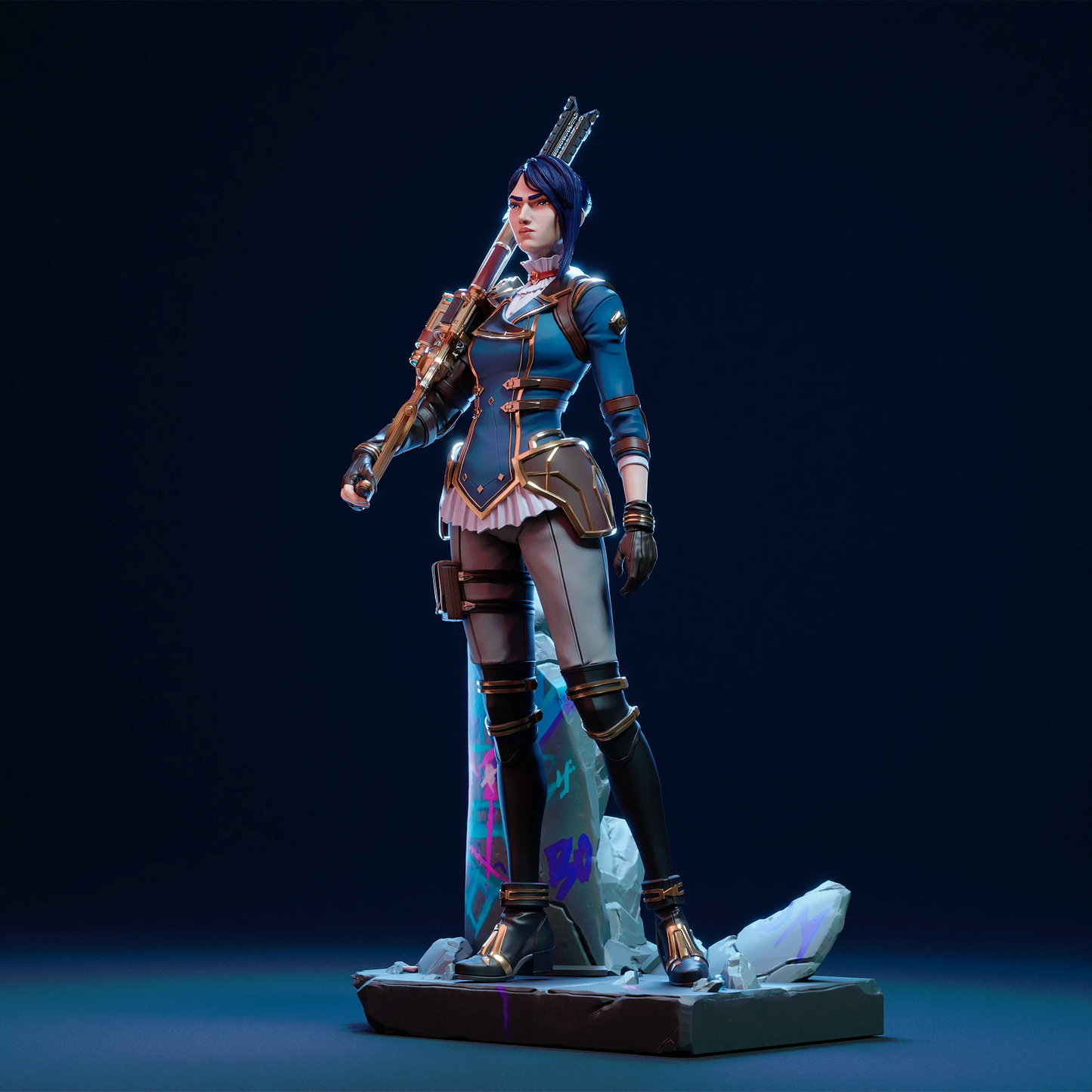1:12 Hextech Marksman | Resin Garage Kit Figure Show Game Fan Art | CA 3D Studios