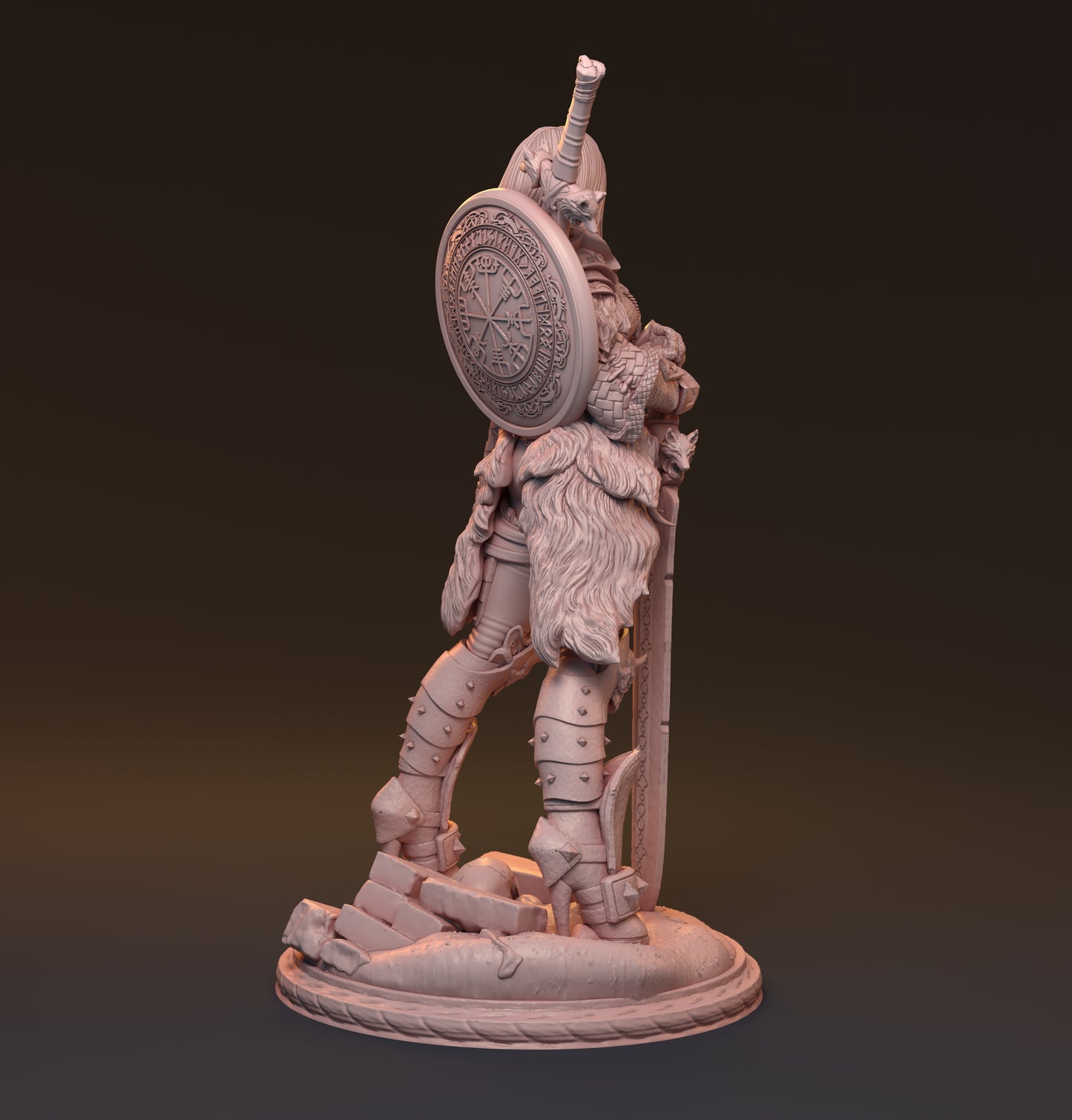 Gaedel and Bastor-Tan, Pin Up Diorama | D&D TTRPG Miniature | Hardwitch Games