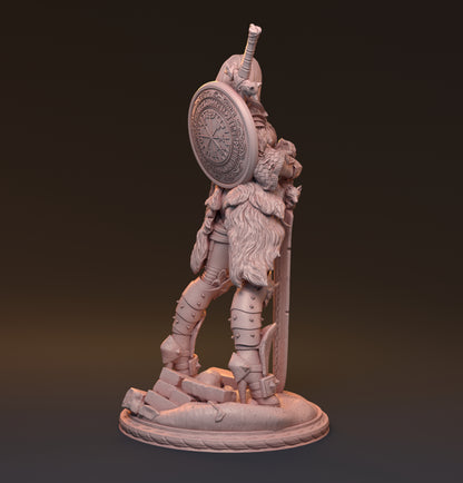 Gaedel and Bastor-Tan, Pin Up Diorama | D&D TTRPG Miniature | Hardwitch Games