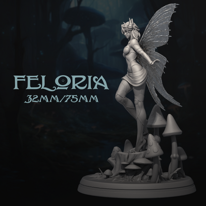 Feloria | Tabletop or Display Scale | D&D TTRPG Fantasy Miniature | Dungeons and Maidens