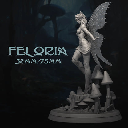 Feloria | Tabletop or Display Scale | D&D TTRPG Fantasy Miniature | Dungeons and Maidens