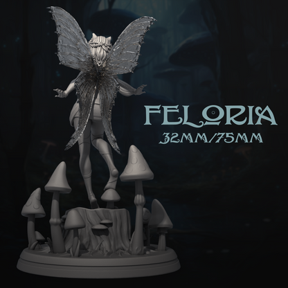 Feloria | Tabletop or Display Scale | D&D TTRPG Fantasy Miniature | Dungeons and Maidens