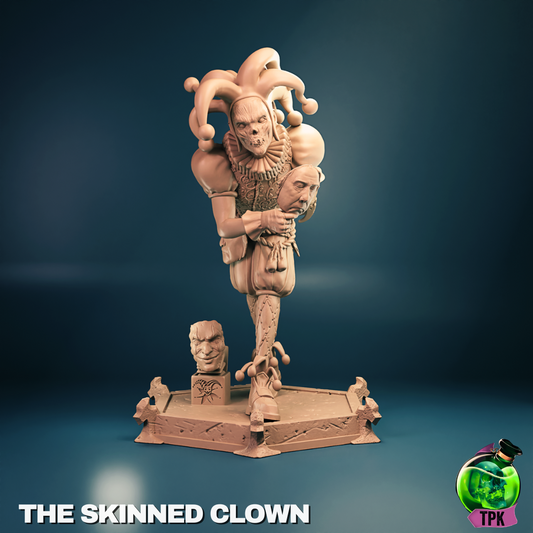 The Skinned Clown | Tabletop Gaming Mini or Display Figure | TPKLab