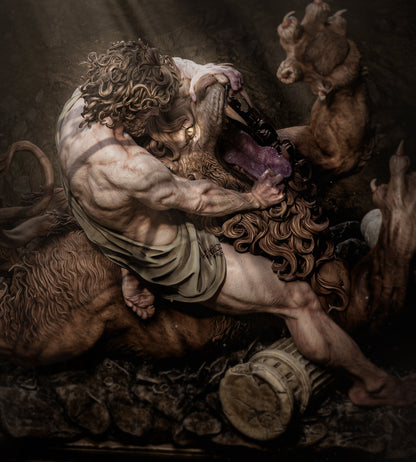 1:12 Samson Vs The Lion | 3D Print Resin Garage Kit Figure | CA 3D Studios