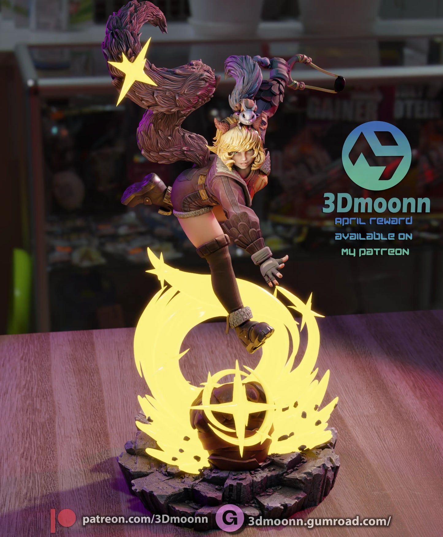 1:12 Girl With a Slingshot | Resin Garage Kit | 3Dmoonn