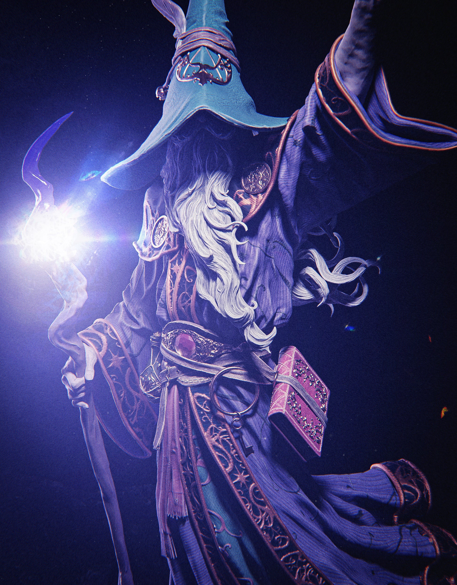 1:12 Legendary Wizard Merlin | 3D Printed Resin Garage Kit Figure | CA 3D Studios