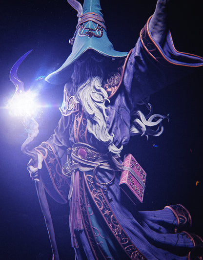 1:12 Legendary Wizard Merlin | 3D Printed Resin Garage Kit Figure | CA 3D Studios