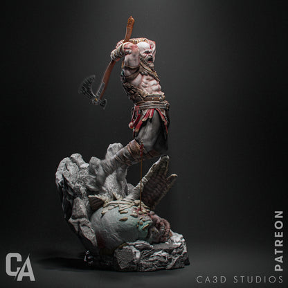 1:12 War God | 3D Printed Resin Garage Kit Figure | CA 3D Studios