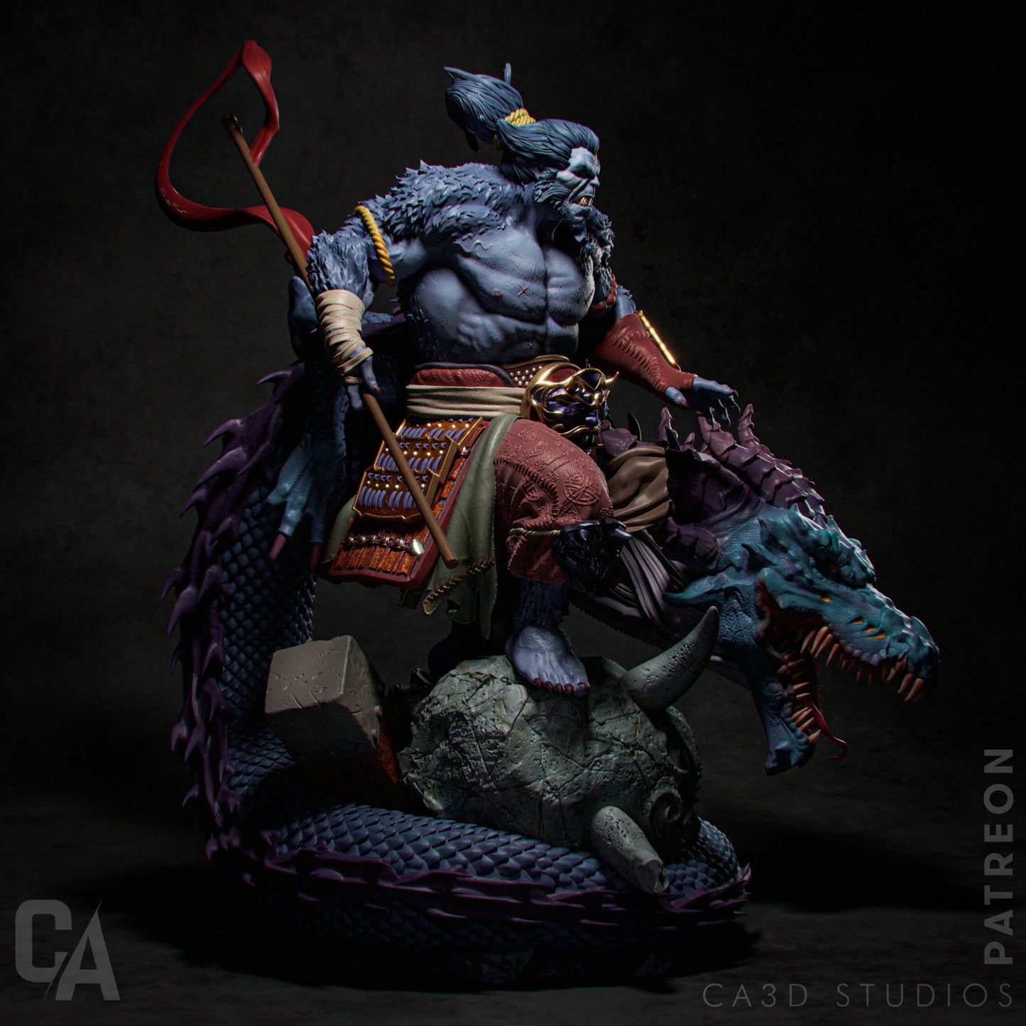1:12 Beast Samurai | Resin Garage Kit Figure Comic Fan Art | CA 3D Studios