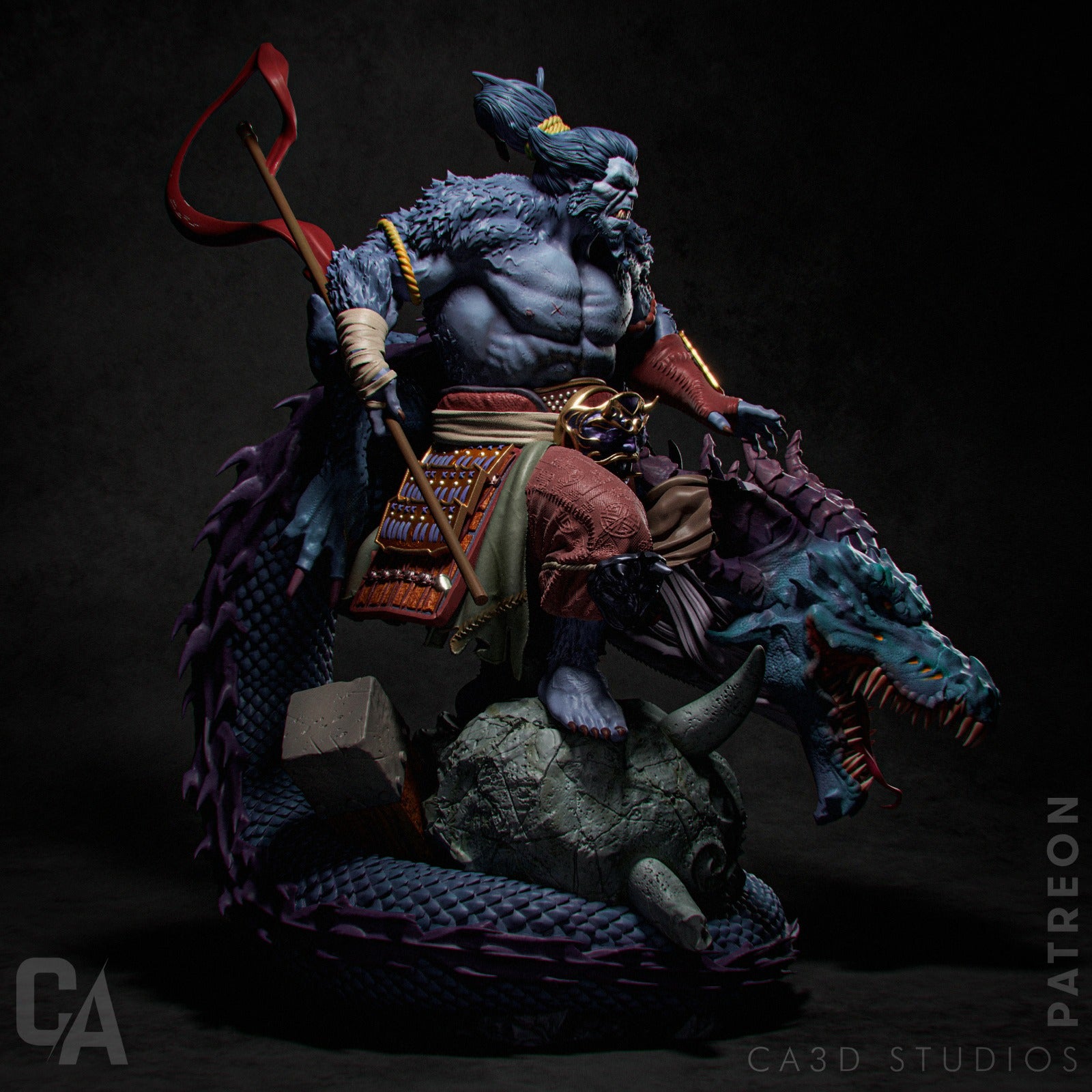 1:12 Beast Samurai | Resin Garage Kit Figure Comic Fan Art | CA 3D Studios