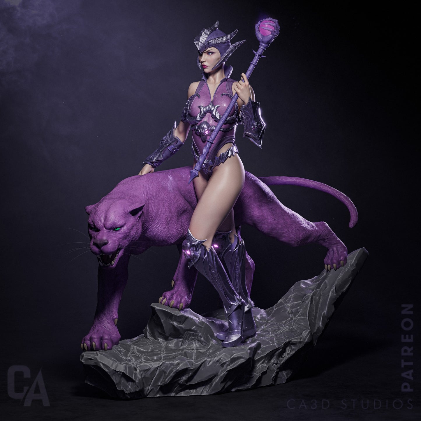 1:12 Mistress of the Hidden Arts | 3D Printed Resin Garage Kit Figure | CA 3D Studios