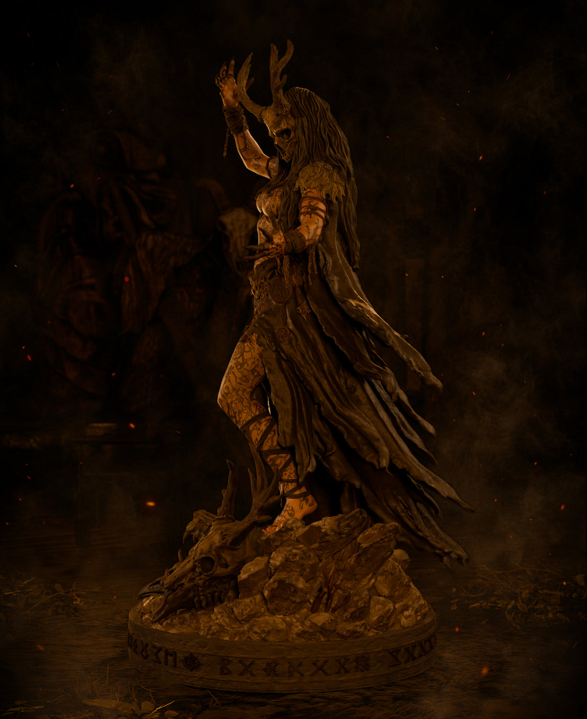 1:12 Norse Witch | 3D Print Resin Garage Kit Figure | CA 3D Studios