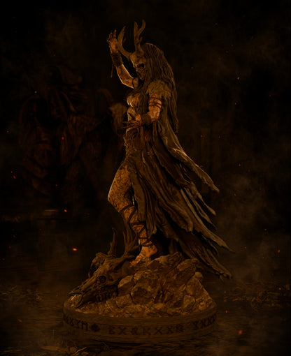 1:12 Norse Witch | 3D Print Resin Garage Kit Figure | CA 3D Studios