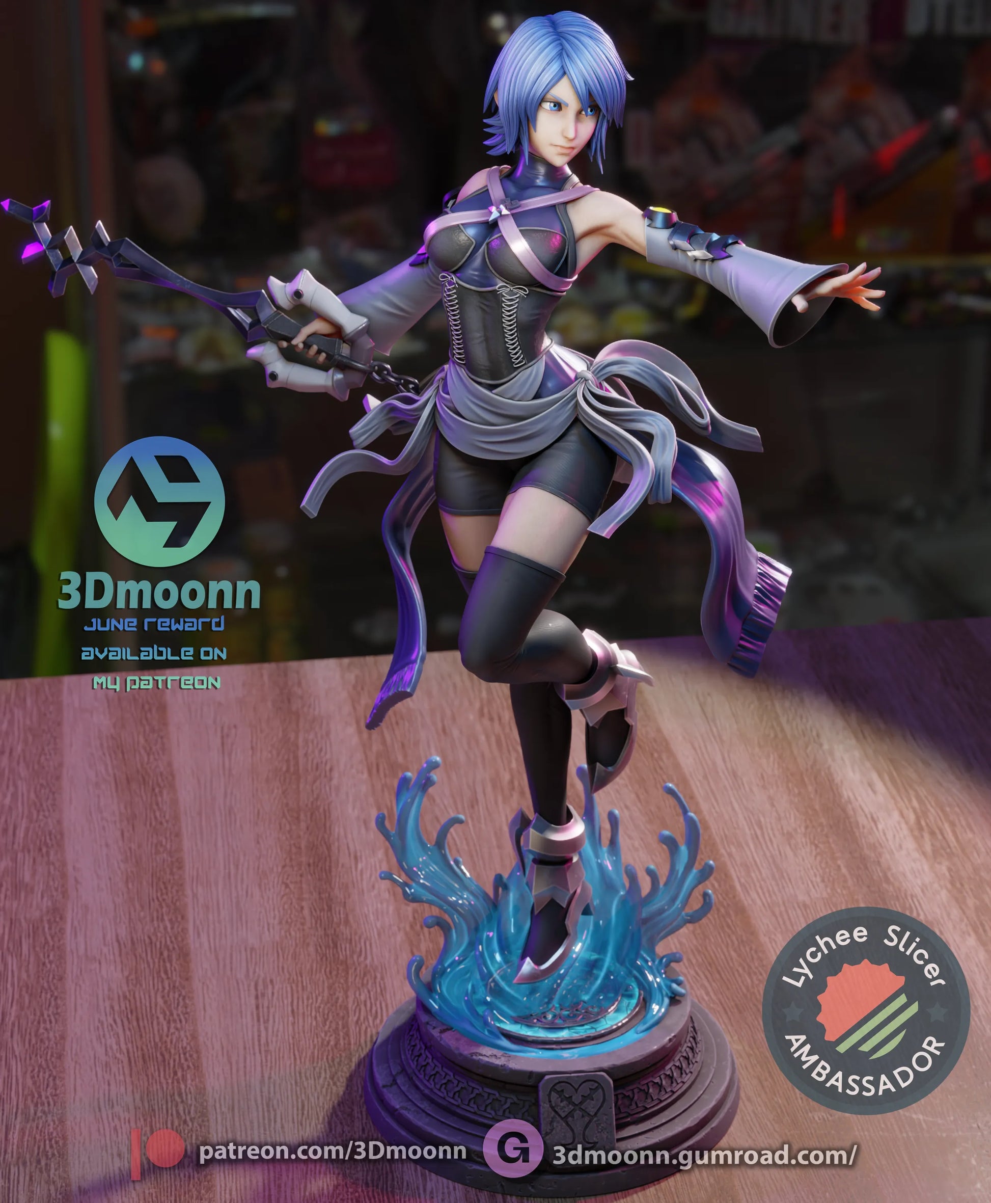 1:12 Water and Shadow | Anime Resin Garage Kit | 3Dmoonn