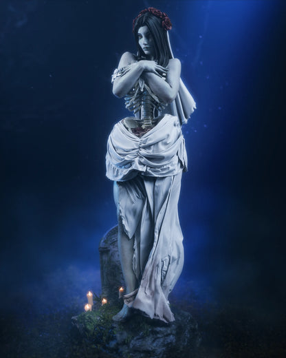 1:12 Undead Bride | 3D Printed Resin Garage Kit Figure | CA 3D Studios