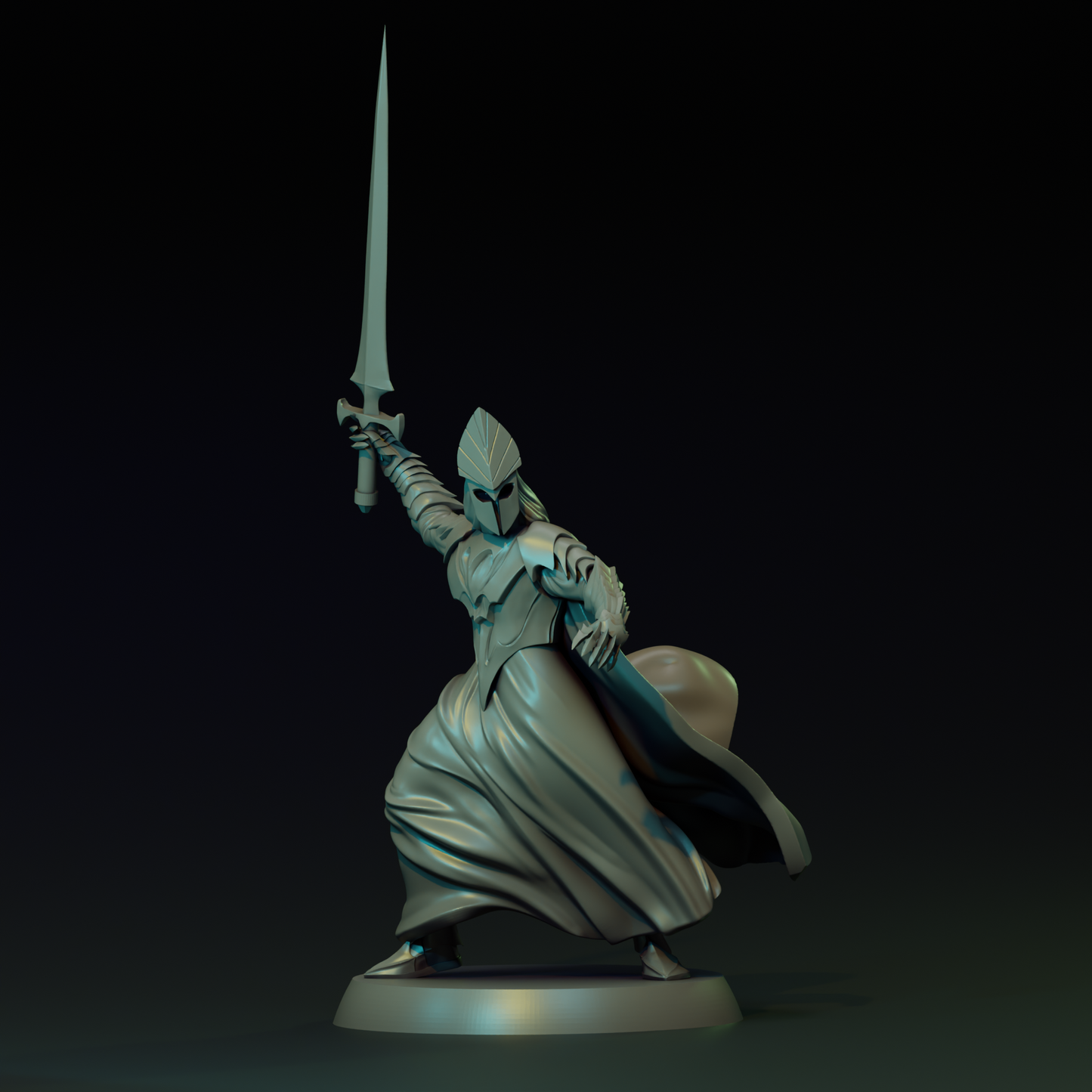 Detailed image of The Knight of the Seas tabletop gaming miniature by Navarrete Studio, featuring a detailed armored knight figure.