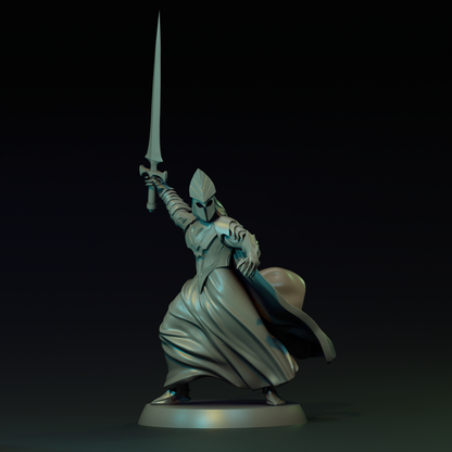 Detailed image of The Knight of the Seas tabletop gaming miniature by Navarrete Studio, featuring a detailed armored knight figure.