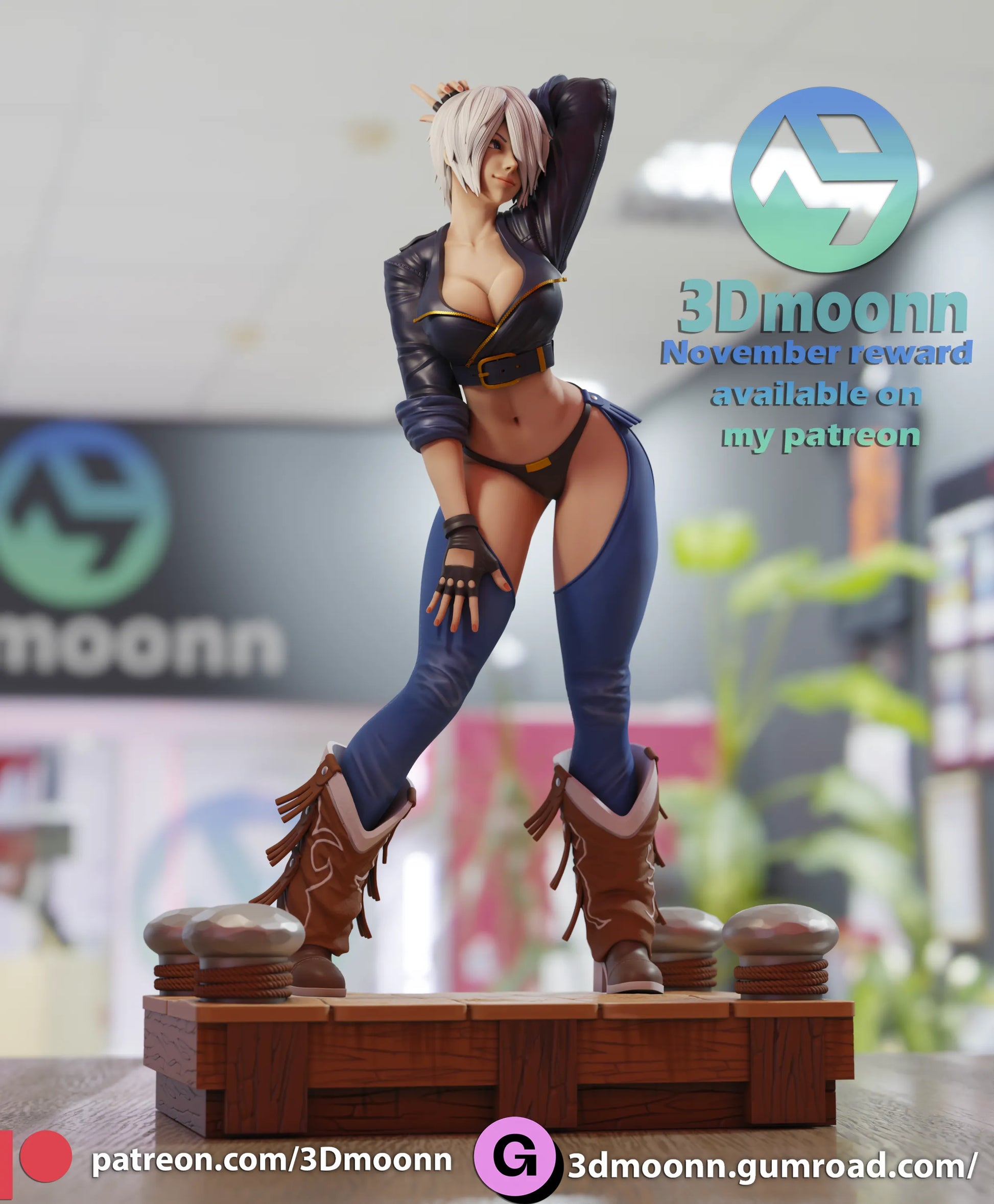 1:12 Fighter Angel | Resin Garage Kit | 3Dmoonn