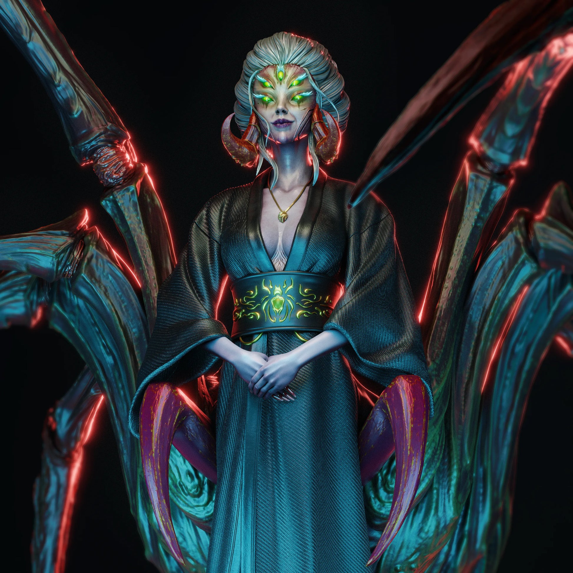 1:12 Queen Spider | 3D Printed Resin Garage Kit Figure | CA 3D Studios