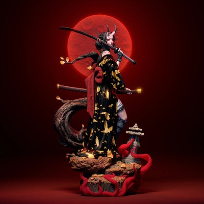 1:12 Oni Blood Moon | 3D Printed Resin Garage Kit Figure | CA 3D Studios