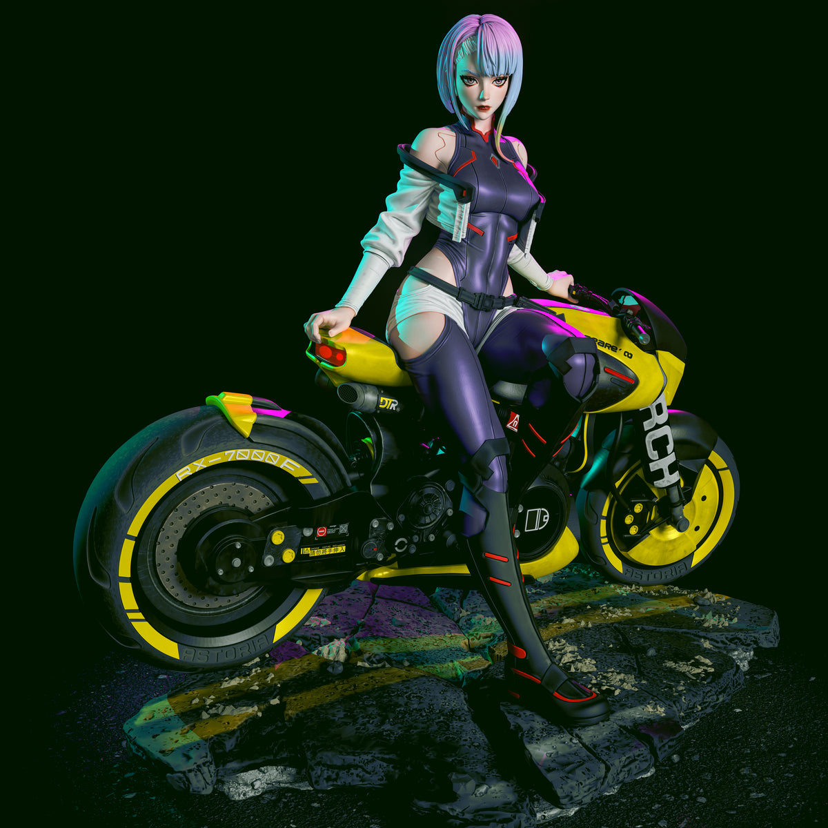 1:12 To a Neon Sky | 3D Print Resin Garage Kit Figure | CA 3D Studios