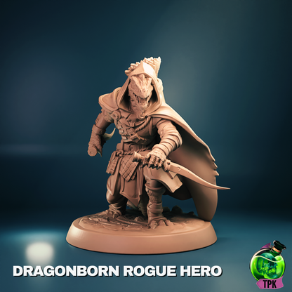 Dragonborn Rogue | Tabletop Gaming Mini or Display Figure | TPKLab