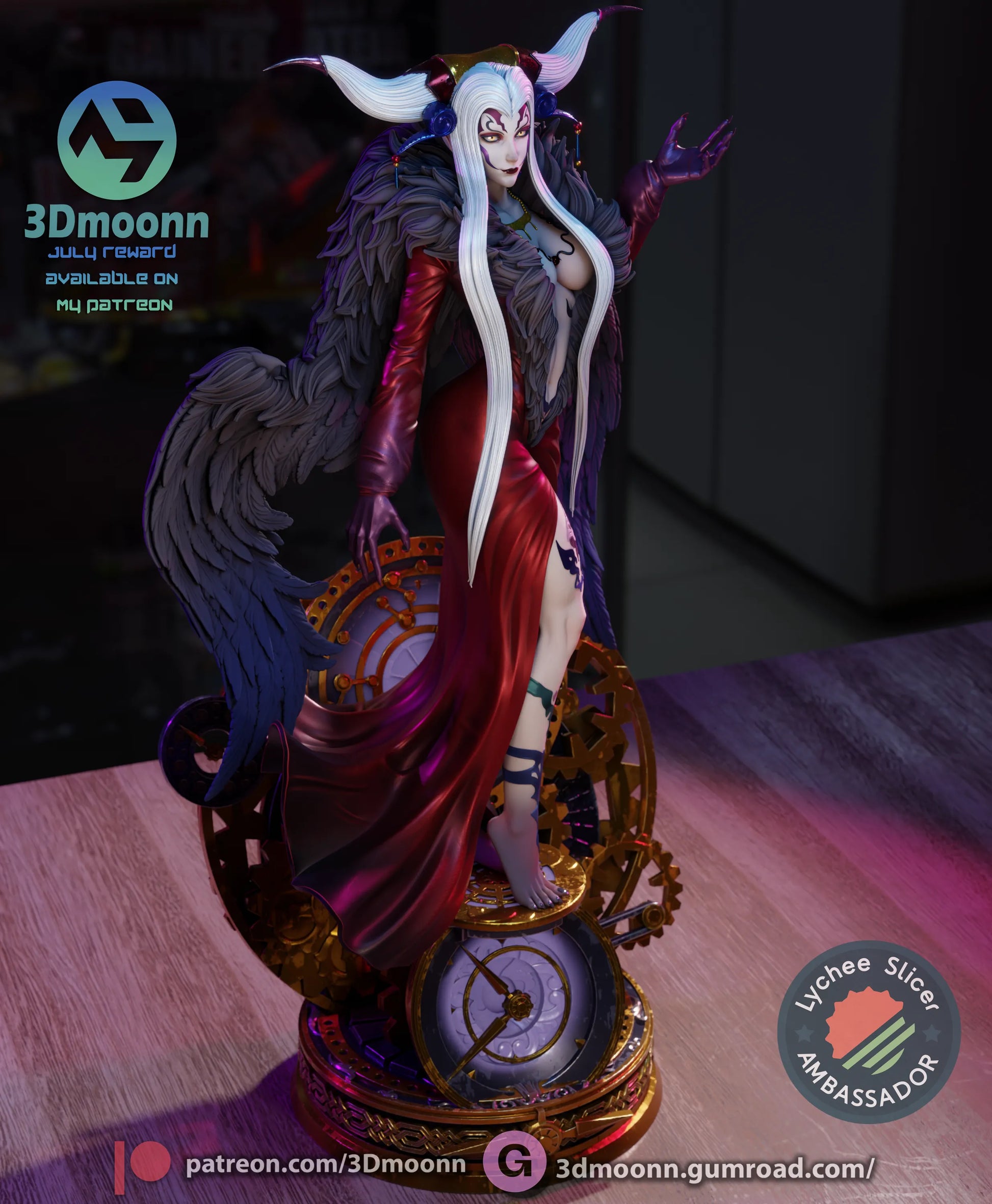 1:12 Sorceress of Space and Time | Anime Resin Garage Kit | 3Dmoonn