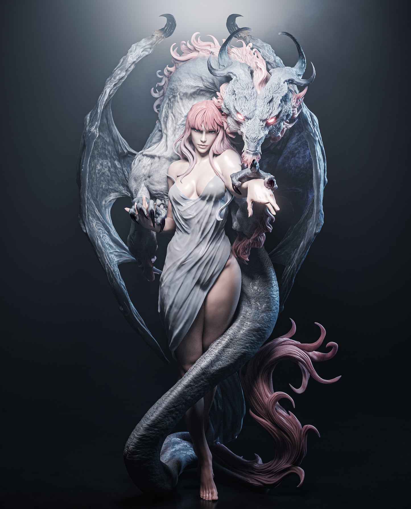 1:12 Dragon Lady | 3D Printed Resin Garage Kit Figure | CA 3D Studios