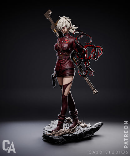 1:12 Undead Heavy Gunner | 3D Printed Resin Garage Kit Figure | CA 3D Studios