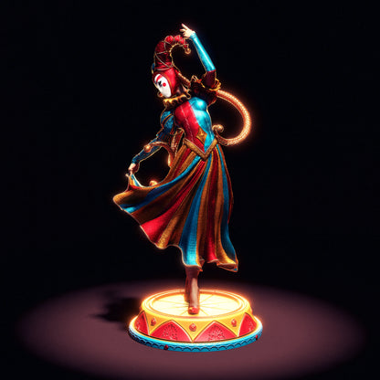 1:12 Colorful Jester | 3D Printed Resin Garage Kit Figure | CA 3D Studios