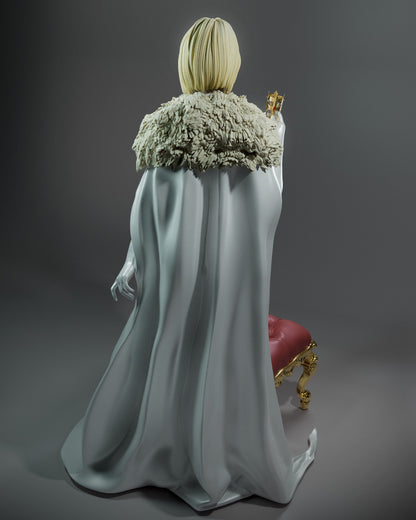 1:12 White Queen | 3D Printed Resin Garage Kit Figure | CA 3D Studios