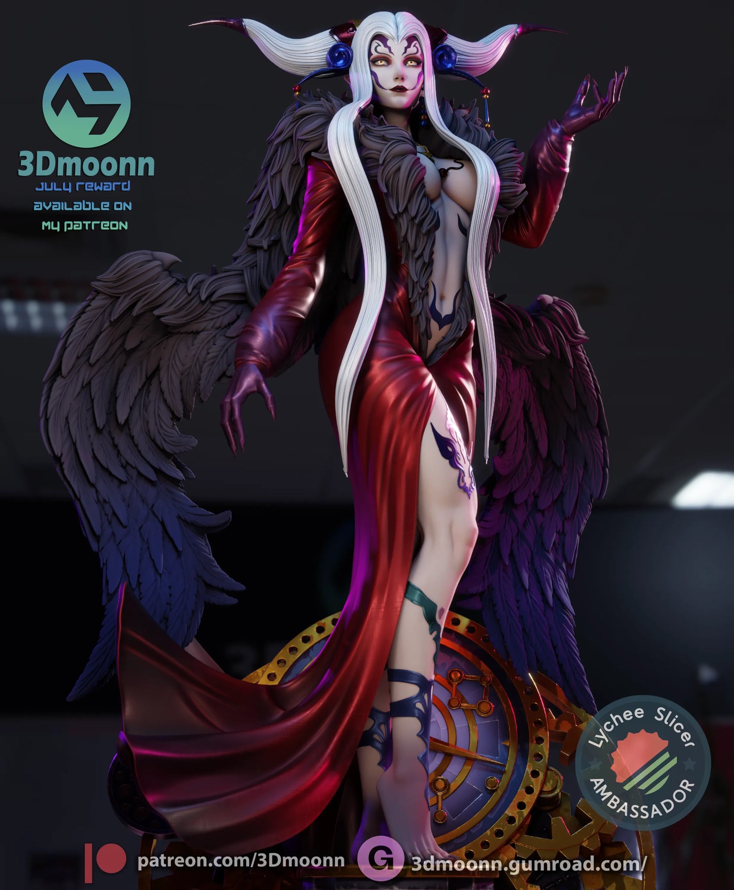 1:12 Sorceress of Space and Time | Anime Resin Garage Kit | 3Dmoonn