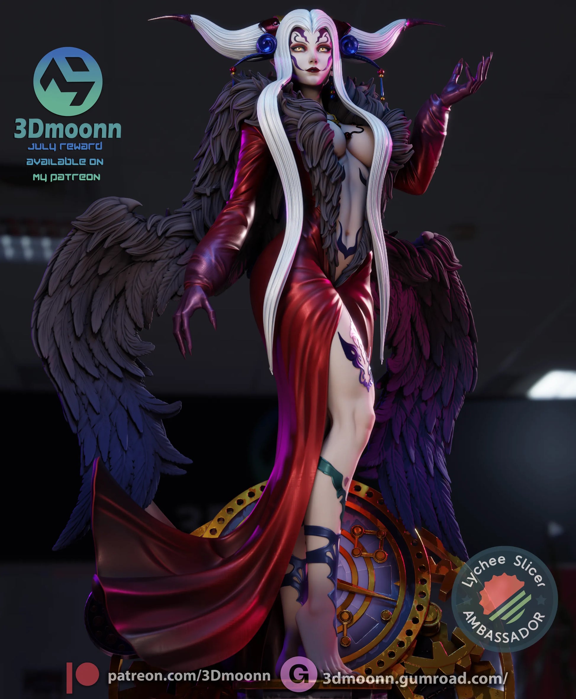 1:12 Sorceress of Space and Time | Anime Resin Garage Kit | 3Dmoonn