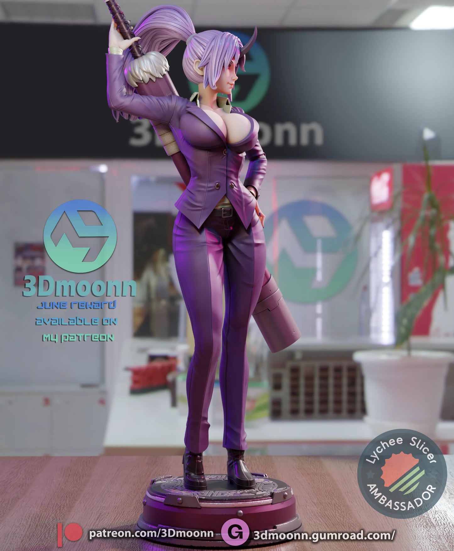 1:12 Number One Secretary | Anime Resin Garage Kit | 3Dmoonn