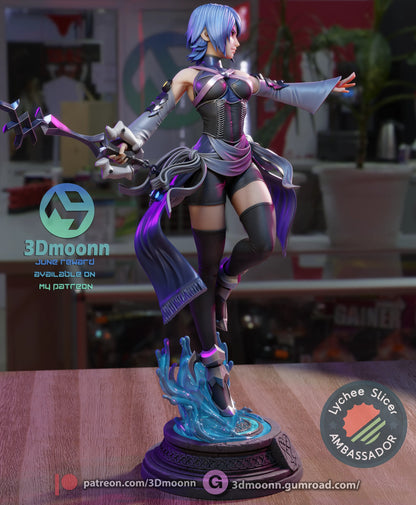 1:12 Water and Shadow | Anime Resin Garage Kit | 3Dmoonn