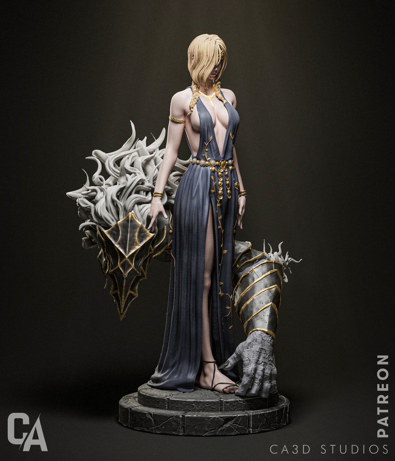 1:12 Divine Sovereign | 3D Printed Resin Garage Kit Figure | CA 3D Studios