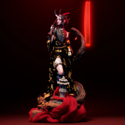 1:12 Oni Blood Moon | 3D Printed Resin Garage Kit Figure | CA 3D Studios
