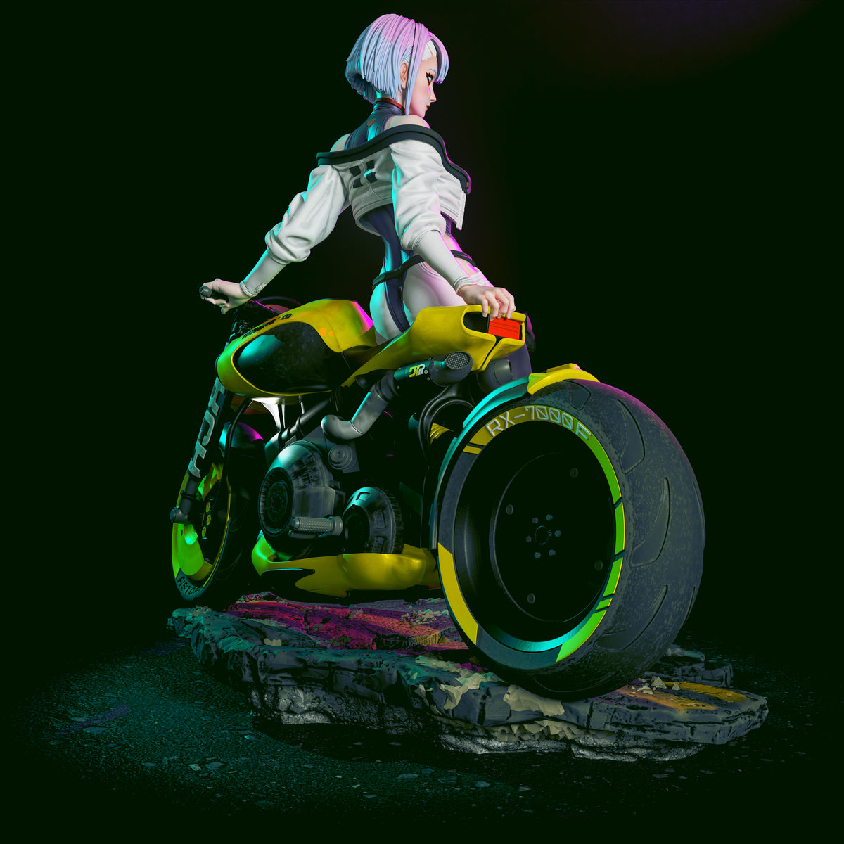 1:12 To a Neon Sky | 3D Print Resin Garage Kit Figure | CA 3D Studios