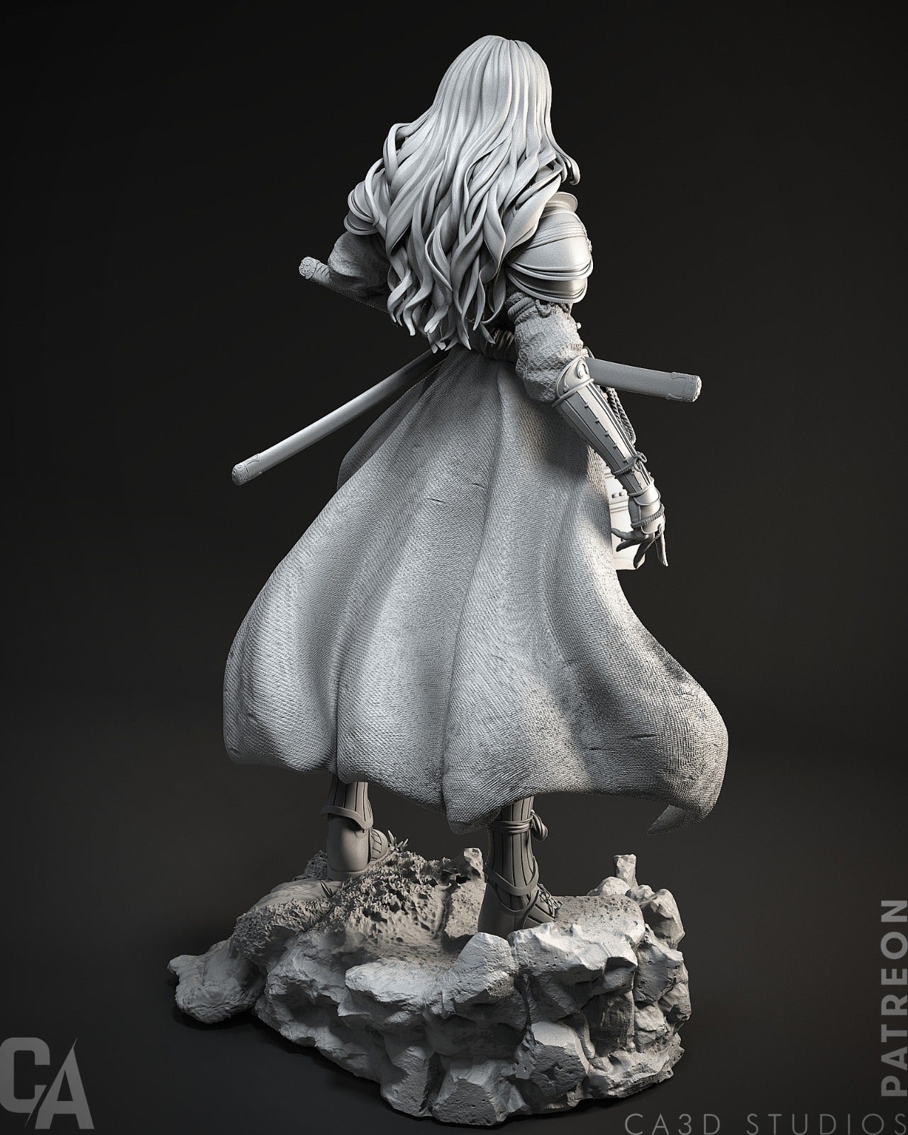 1:12 Samurai Amazonian | 3D Printed Resin Garage Kit Figure | CA 3D Studios