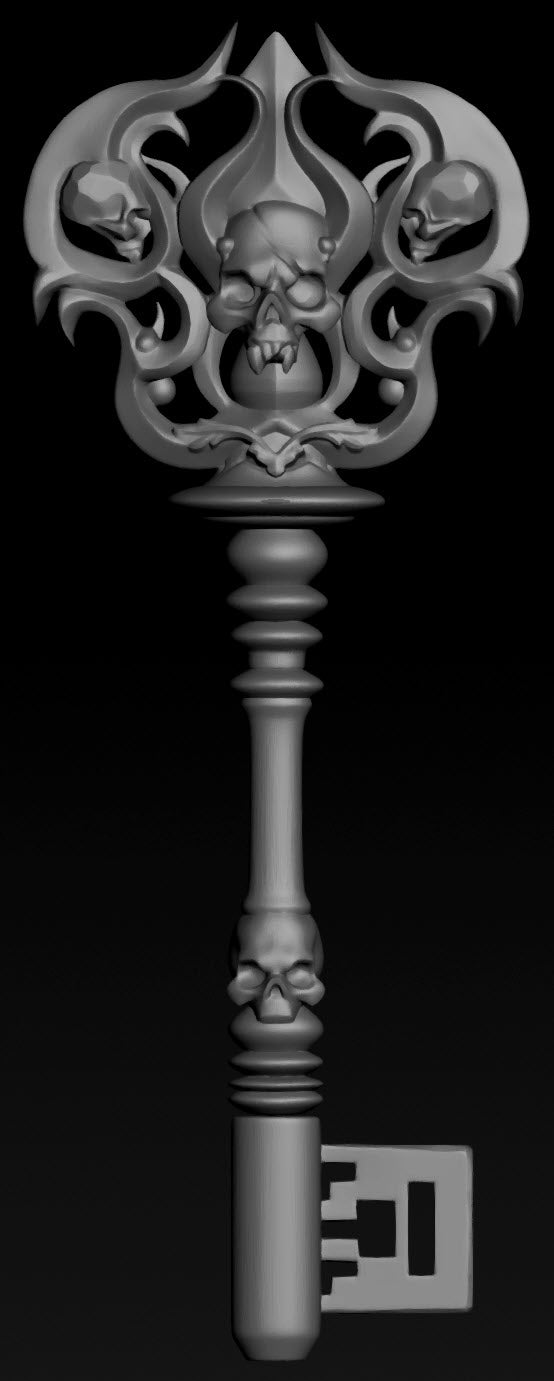 Wicked Hills Asylum Key Set, Props, Decoration | D&D TTRPG Miniature | Great Grimoire