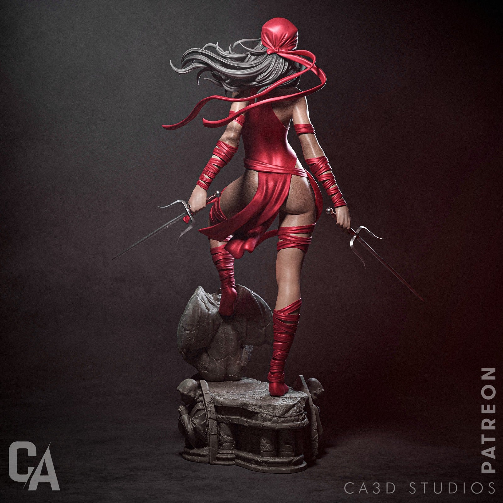 1:12 Scarlet Assassin | 3D Printed Resin Garage Kit Figure | CA 3D Studios