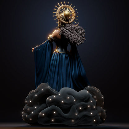 1:12 Nyx, Greek Goddess of Night | 3D Printed Resin Garage Kit Figure | CA 3D Studios