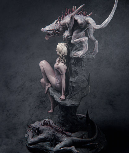 1:12 Elegy of the Wyrm | Resin Garage Kit Original Character | CA 3D Studios